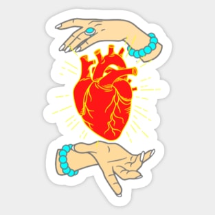 My heart is in your hands Sticker